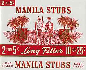 #ZLSC004 - Group of 4 Manila Stubs Cigar Box Labels